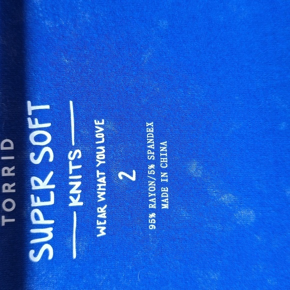 Torrid Super Soft Knit High Low Maxi Blue 2X - Picture 8 of 12